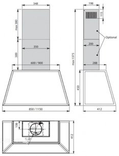 Вытяжка Фалмек TIME 85 anthracite фото 3 в Краснодаре Вытяжка Falmec TIME 85 anthracite фото 3 в Краснодаре