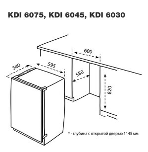 Посудомоечная машина Кертинг KDI 6075 фото 2 в Краснодаре Посудомоечная машина Korting KDI 6075 фото 2 в Краснодаре