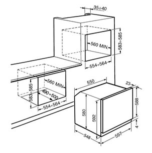 Духовой шкаф Смег SFP120N-1 фото 2 в Краснодаре Духовой шкаф Smeg SFP120N-1 фото 2 в Краснодаре