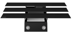 Вытяжка Маунфилд CASCADA TRIO 90 BLACK фото 4 в Краснодаре Вытяжка Maunfeld CASCADA TRIO 90 BLACK фото 4 в Краснодаре