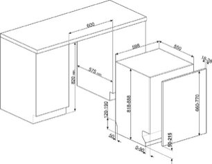 Встраиваемая посудомоечная машина Smeg STL5352C фото 3 в Краснодаре