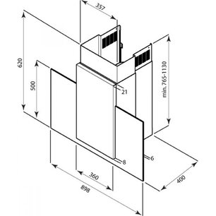 Вытяжка Де Дитрих DHD 796 X фото 3 в Краснодаре Вытяжка De Dietrich DHD 796 X фото 3 в Краснодаре