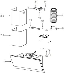Вытяжка Пандо P-725/90 CR.NEGRO 850 фото 4 в Краснодаре Вытяжка Pando P-725/90 CR.NEGRO 850 фото 4 в Краснодаре
