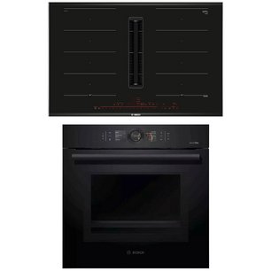 Bosch (варочная панель с вытяжкой PXX875D57E + духовой шкаф HMG8764C1) фото в Краснодаре