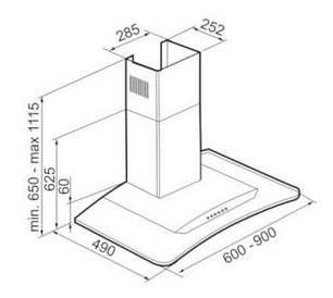 Вытяжка Korting KHC 9954 X фото 4 в Краснодаре