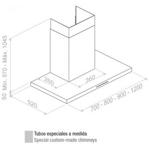Вытяжка Пандо P-401/70 IX 1050 SEC PLUS фото 3 в Краснодаре Вытяжка Pando P-401/70 IX 1050 SEC PLUS фото 3 в Краснодаре