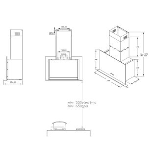 Вертикальная вытяжка Кертинг KHC 65330 GN фото 4 в Краснодаре Вертикальная вытяжка Korting KHC 65330 GN фото 4 в Краснодаре