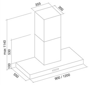 Вытяжка Falmec Horizon 90 ix (800) фото 3 в Краснодаре