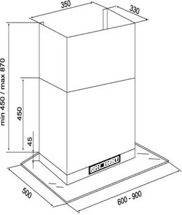 Вытяжка Куперсберг DG 600 4HTC фото 3 в Краснодаре Вытяжка Kuppersberg DG 600 4HTC фото 3 в Краснодаре