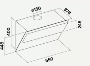 Вытяжка Falmec VERSO 55 WHITE фото 4 в Краснодаре