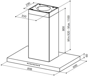 Вытяжка Фабер Pretty Isola ACT EG8 X A90 фото 2 в Краснодаре Вытяжка Faber Pretty Isola ACT EG8 X A90 фото 2 в Краснодаре