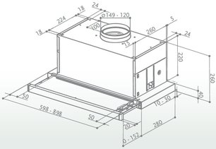 Вытяжка Фабер MAXIMA EG8 AM/X A60 фото 2 в Краснодаре Вытяжка Faber MAXIMA EG8 AM/X A60 фото 2 в Краснодаре