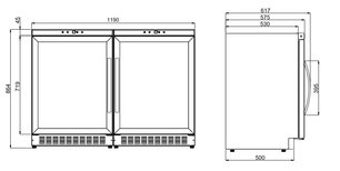 Винный шкаф Dometic B68G Double Basic фото 3 в Краснодаре