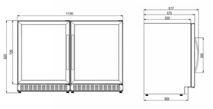 Шкаф для вина и напитков Dometic C50G Wine&Beer фото 3 в Краснодаре