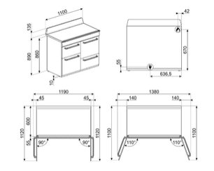 Варочный центр Smeg TR4110GR фото 4 в Краснодаре