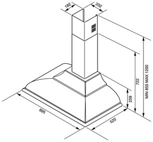 Вытяжка Смег KC19OT фото 2 в Краснодаре Вытяжка Smeg KC19OT фото 2 в Краснодаре