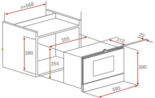 Встраиваемая микроволновая печь Тека MWS 22 EGL Black фото 2 в Краснодаре Встраиваемая микроволновая печь Teka MWS 22 EGL Black фото 2 в Краснодаре