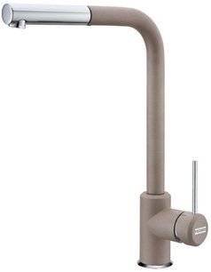 Смеситель Franke Sirius c выдвижном носиком Хром/Миндаль Смеситель Franke Sirius c выдвижном носиком Хром/Миндаль