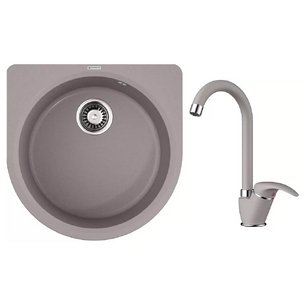 Omoikiri (мойка Akegata 51 GR + смеситель UMI GR) фото в Краснодаре