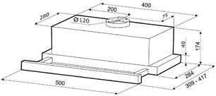 Вытяжка Krona KAMILLA 500 AIR 1B фото 2 в Краснодаре Вытяжка Krona KAMILLA 500 AIR 1B фото 2 в Краснодаре