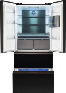 Холодильник Hyundai CM55043F черное стекло фото 4 в Краснодаре