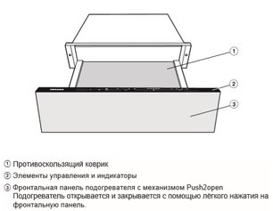 Встраиваемый подогреватель Miele ESW 7110 EDST/CLST фото 3 в Краснодаре