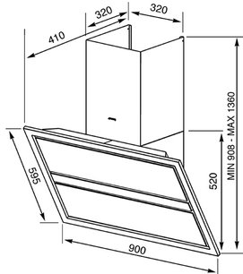Вытяжка Смег KCVR9NE фото 3 в Краснодаре Вытяжка Smeg KCVR9NE фото 3 в Краснодаре