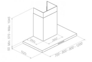 Вытяжка Пандо P-401/120 IX 850 SEC 230/50 фото 4 в Краснодаре Вытяжка Pando P-401/120 IX 850 SEC 230/50 фото 4 в Краснодаре