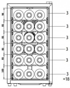 Винный шкаф Ла Соммельер LS18KB фото 4 в Краснодаре Винный шкаф La Sommeliere LS18KB фото 4 в Краснодаре
