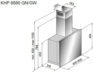 Вытяжка Кертинг KHP 6880 GN фото 2 в Краснодаре Вытяжка Korting KHP 6880 GN фото 2 в Краснодаре