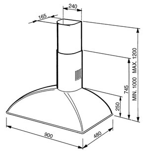 Вытяжка Смег KSE89A2 фото 3 в Краснодаре Вытяжка Smeg KSE89A2 фото 3 в Краснодаре