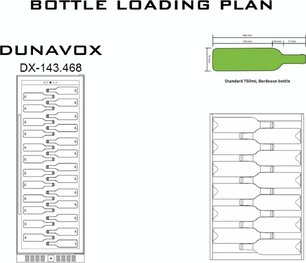 Винный шкаф Dunavox DX-143.468C фото 4 в Краснодаре