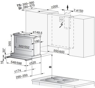 Встраиваемая вытяжка Фауцуг DFSG6c фото 3 в Краснодаре Встраиваемая вытяжка V-ZUG DFSG6c фото 3 в Краснодаре