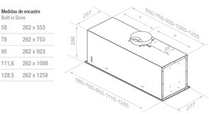 Встраиваемая вытяжка Пандо EVO/580.11 INOX V.850 SEC фото 2 в Краснодаре Встраиваемая вытяжка Pando EVO/580.11 INOX V.850 SEC фото 2 в Краснодаре