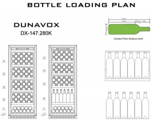 Винный шкаф Дунавокс DX-147.280K фото 3 в Краснодаре Винный шкаф Dunavox DX-147.280K фото 3 в Краснодаре