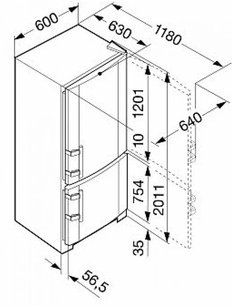 Холодильник Либхер CNsl 4003 NoFrost фото 3 в Краснодаре Холодильник Liebherr CNsl 4003 NoFrost фото 3 в Краснодаре