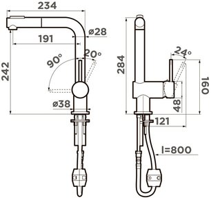 Смеситель Omoikiri TANIGAWA-SB C фото 2