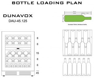 Винный шкаф Dunavox DAU-45.125DOP.TO фото 2 в Краснодаре