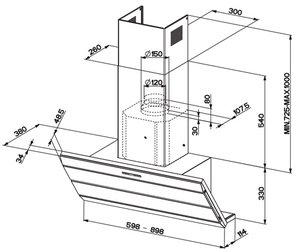 Вытяжка Faber Orizzonte Plus Vetro EG8 X/VW A90 Logic фото 2 в Краснодаре