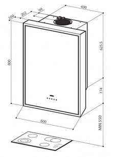 Вытяжка Фабер Titano EG8 X/BK A60 фото 3 в Краснодаре Вытяжка Faber Titano EG8 X/BK A60 фото 3 в Краснодаре