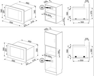 Микроволновая печь Смег FMI420S2 фото 4 в Краснодаре Микроволновая печь Smeg FMI420S2 фото 4 в Краснодаре