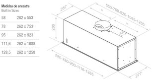 Встраиваемая вытяжка Pando EVO/780.11 INOX V.850 SEC фото 2 в Краснодаре