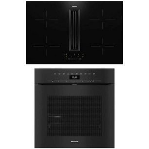 Miele (варочная панель с вытяжкой KMDA 7676 FL + духовой шкаф H 7464 BPX OBSW) фото в Краснодаре