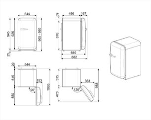 Холодильник Smeg FAB10RBL2 фото 3 в Краснодаре