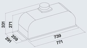 Встраиваемая вытяжка Falmec Gruppo Incasso murano 70 IX (800) ECP фото 3 в Краснодаре