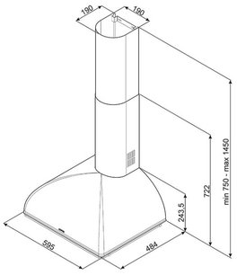 Вытяжка Смег KSE59A фото 2 в Краснодаре Вытяжка Smeg KSE59A фото 2 в Краснодаре