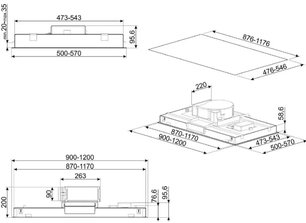 Встраиваемая вытяжка Смег KLT90LWHS фото 2 в Краснодаре Встраиваемая вытяжка Smeg KLT90LWHS фото 2 в Краснодаре