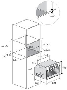 Духовой шкаф Fulgor Milano FCSO 4511 TM WH фото 4 в Краснодаре