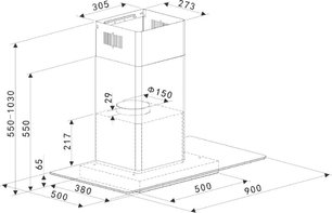 Настенная вытяжка Брандт BHB1944IX фото 4 в Краснодаре Настенная вытяжка Brandt BHB1944IX фото 4 в Краснодаре