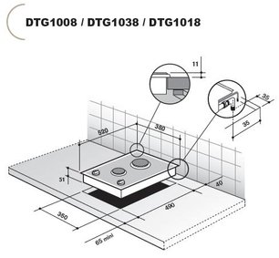 Независимая варочная панель Де Дитрих DTG 1018 X фото 4 в Краснодаре Независимая варочная панель De Dietrich DTG 1018 X фото 4 в Краснодаре